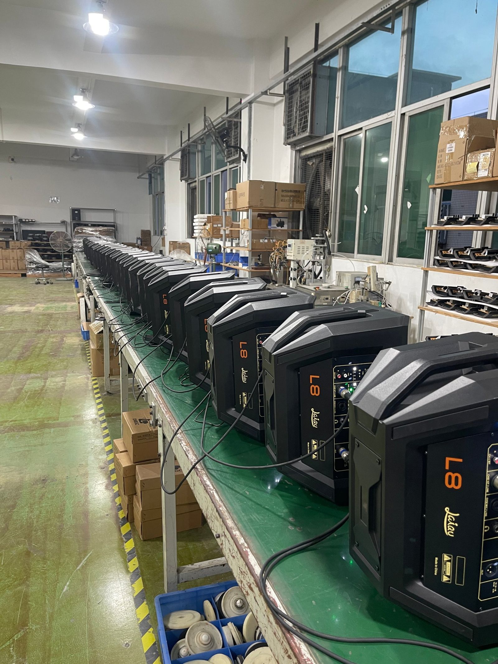 Wave Sound factory production line testing LAIQU L8 units